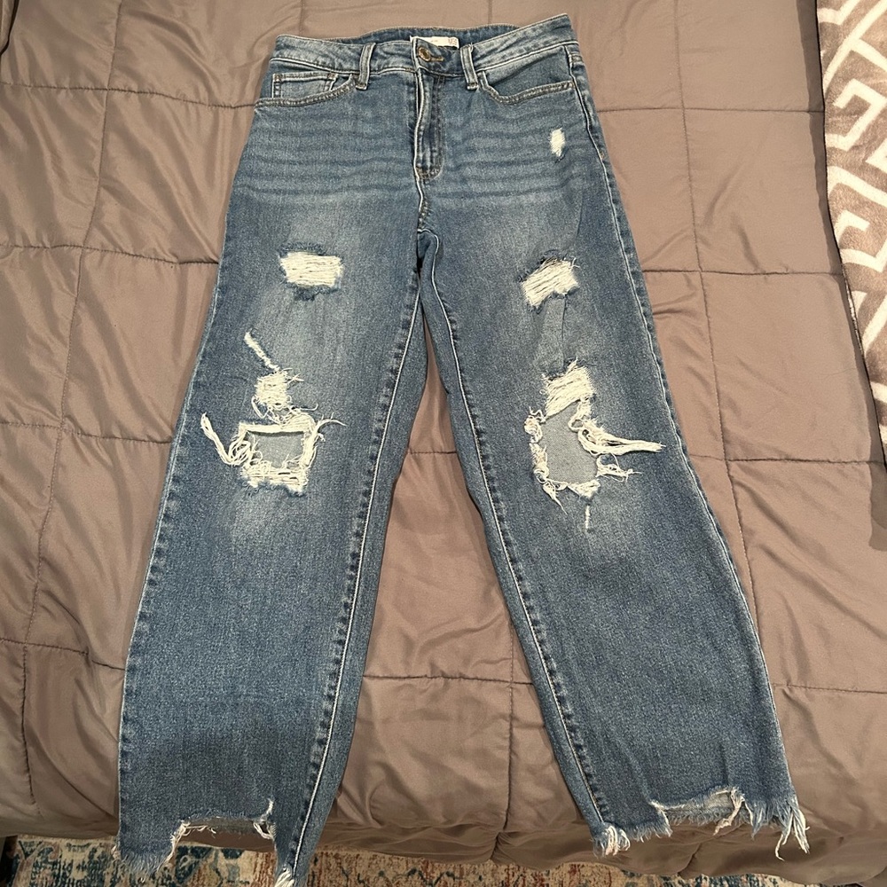 Girls ripped jeans size 5